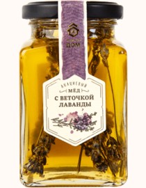 honey medoviy dom acacia with a sprig of lavender 